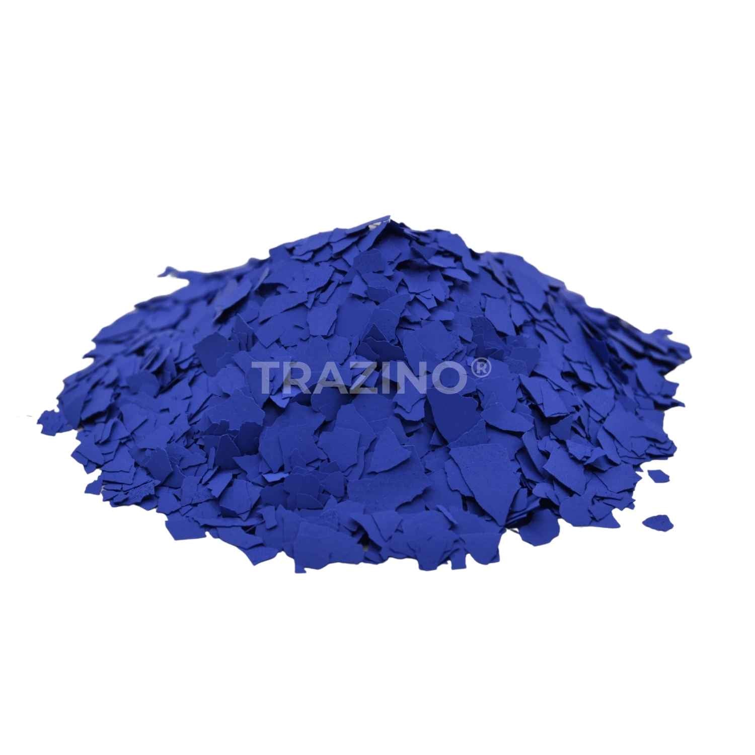 Trazino® Farbchips in Violettblau zum Einstreuen für Beschichtungen Trazino® Farbchips in Violettblau zum Einstreuen für Beschichtungen